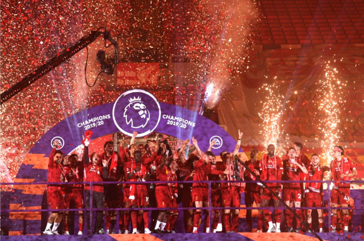 Liverpool won the Premier League title in 2020 with seven matches to spare