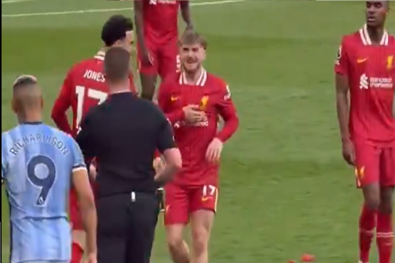 Richarlison had a spat with Harvey Elliott in Spurs' defeat to Liverpool on Sunday