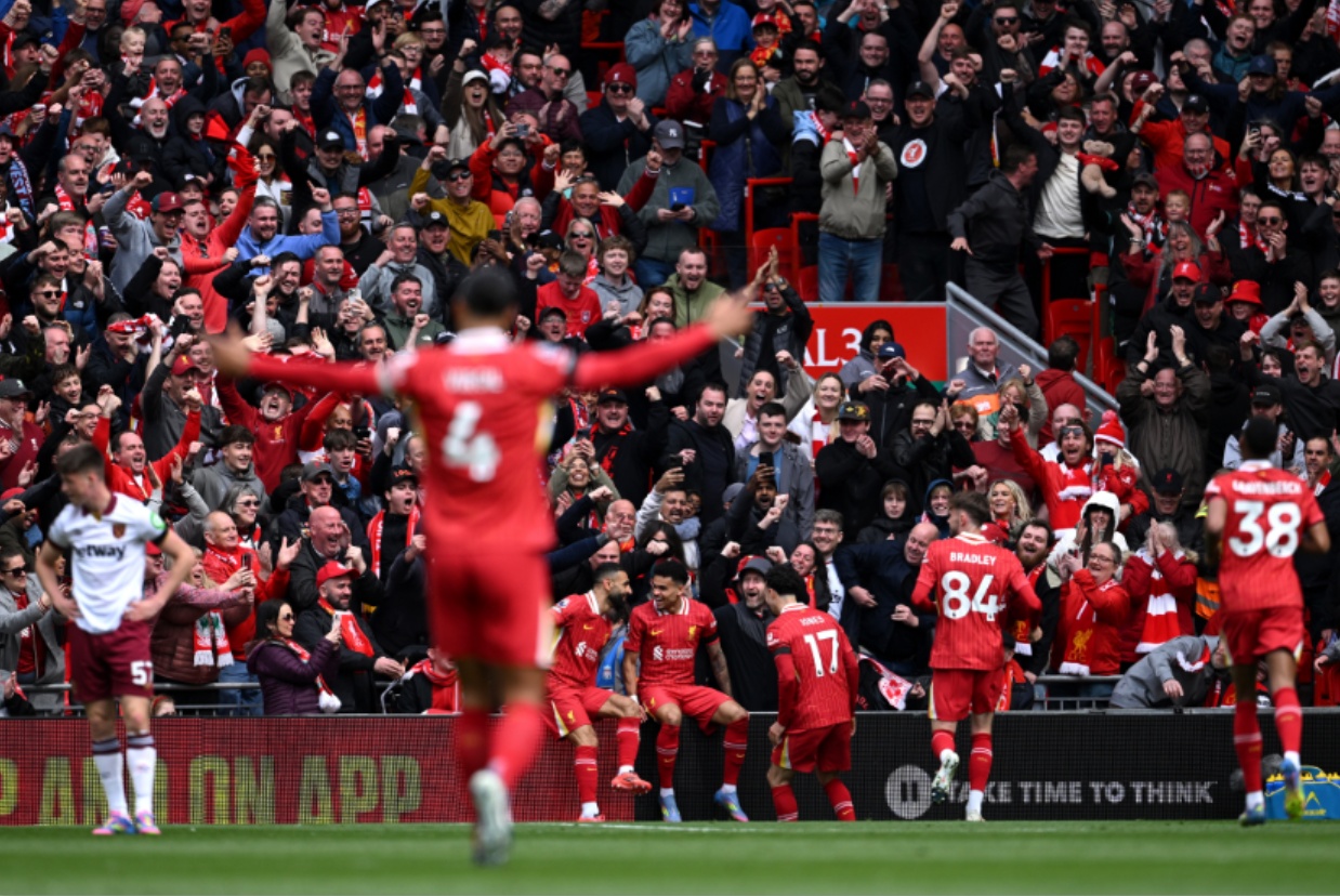Liverpool could clinch the Premier League title in their next fixture at Anfield