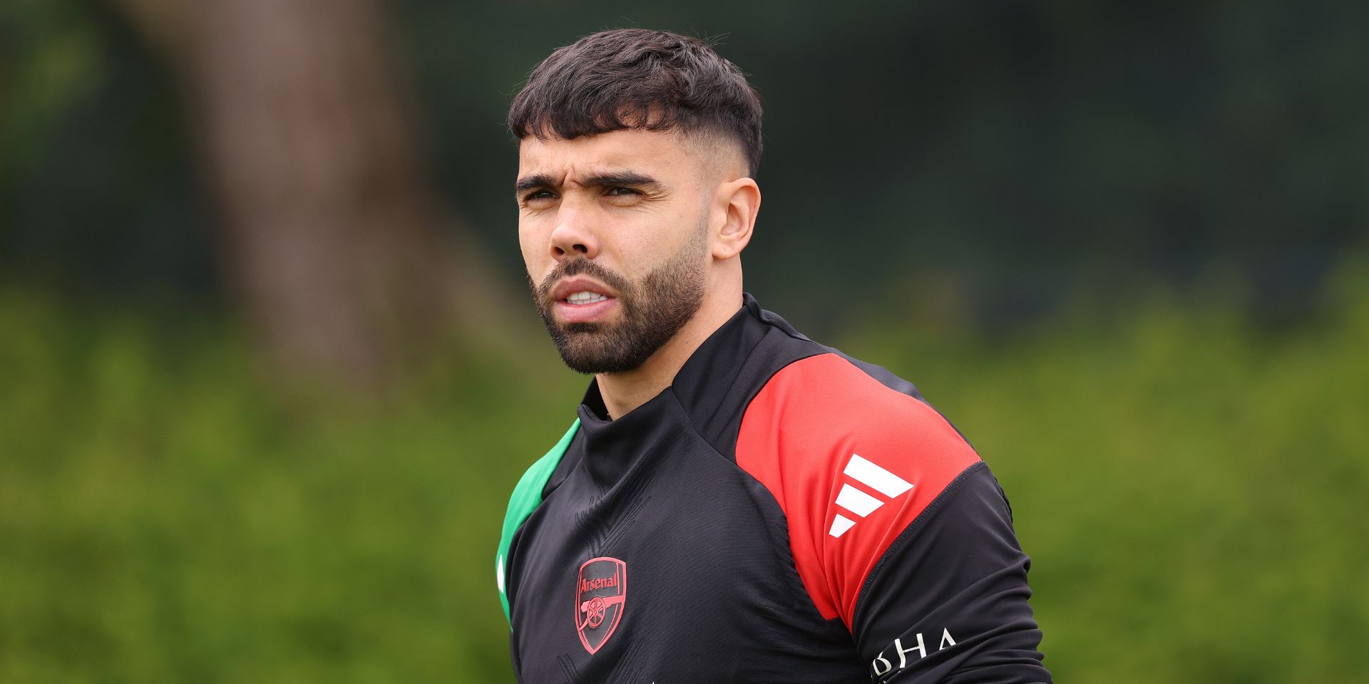 David Raya in training for Arsenal