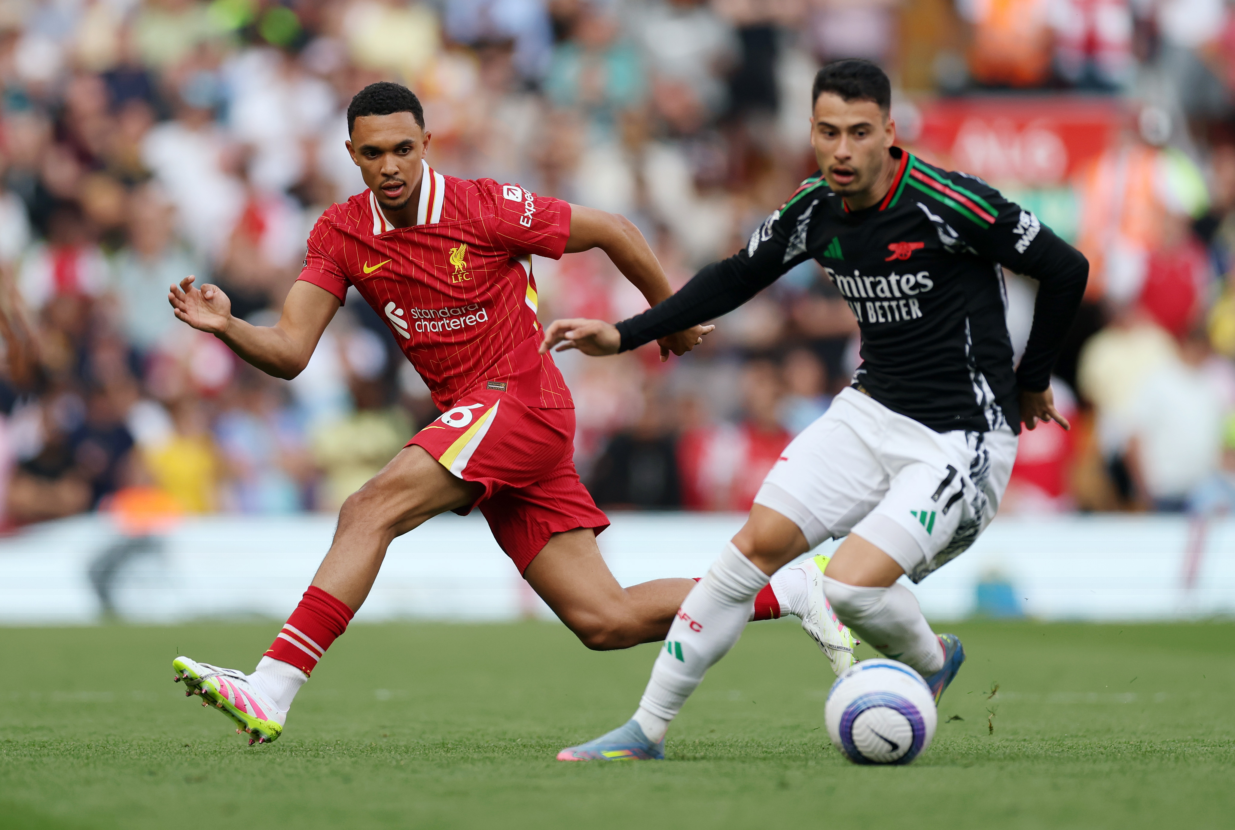 Trent Alexander-Arnold is included in the Liverpool matchday squad against Brighton