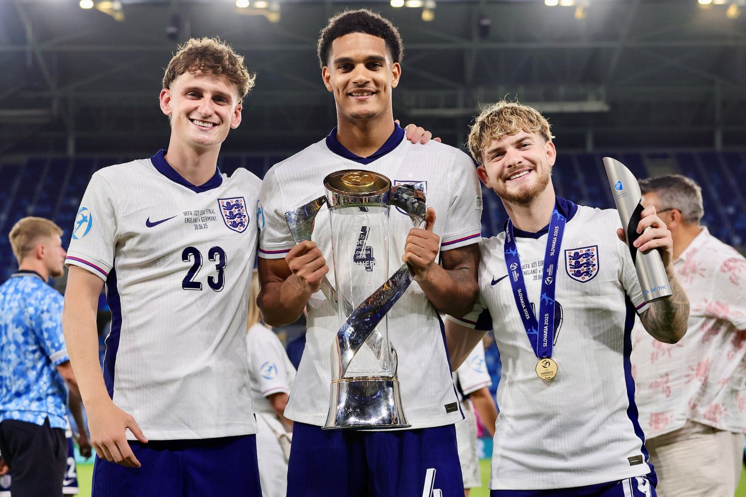Tyler Morton, Jarell Quansah and Harvey Elliott for England U21