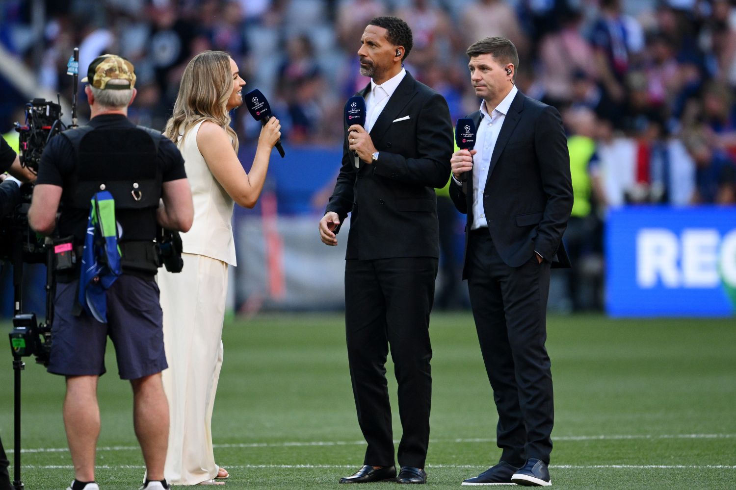 Steven Gerrard attends the 2025 Champions League final