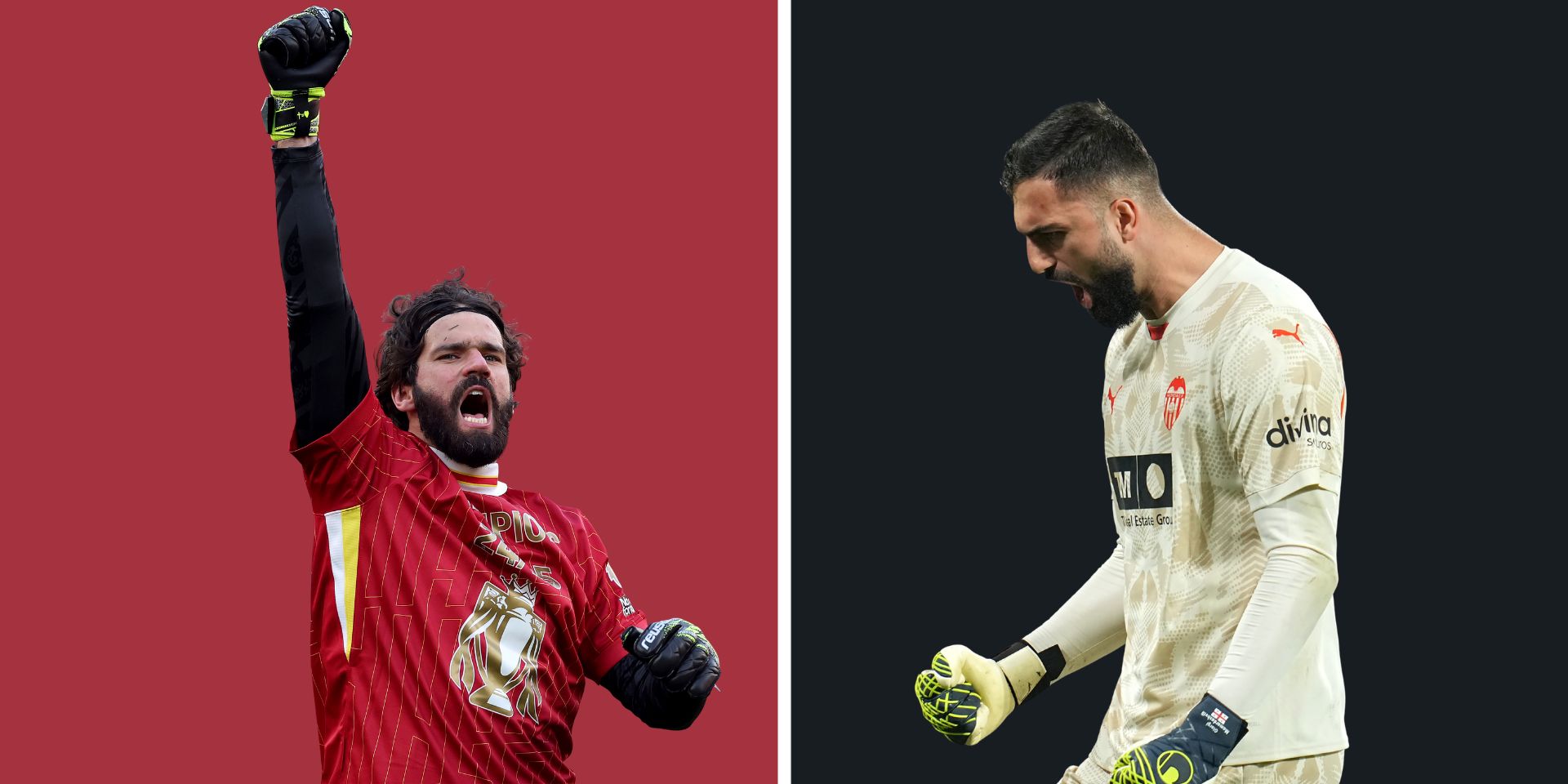 Alisson Becker and Giorgi Mamardashvili