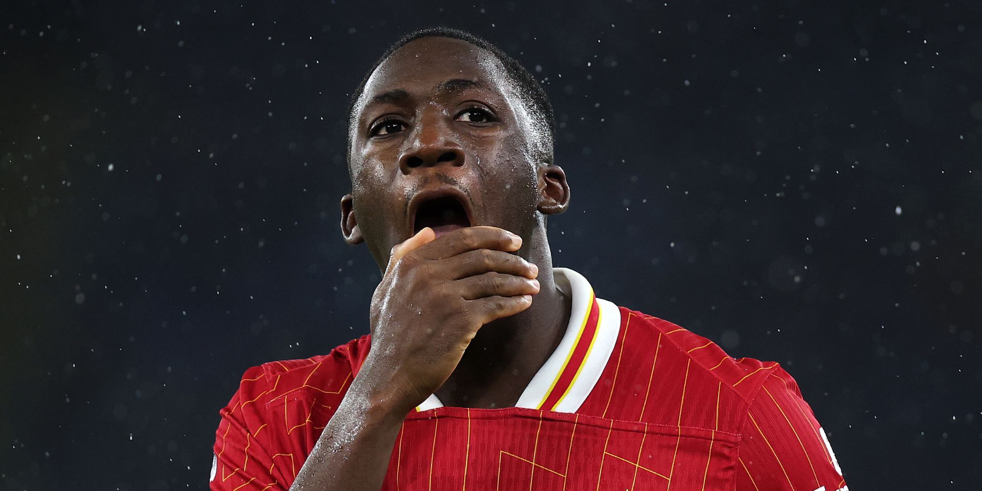Ibou Konate during the match against Man City