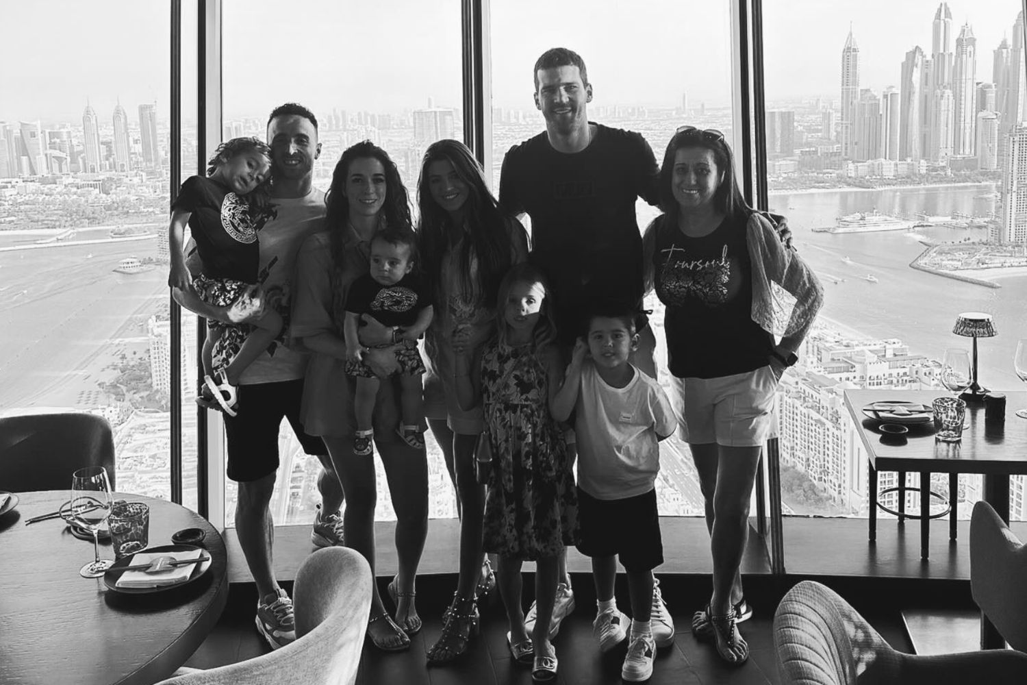 The families of Diogo Jota and Alisson Becker