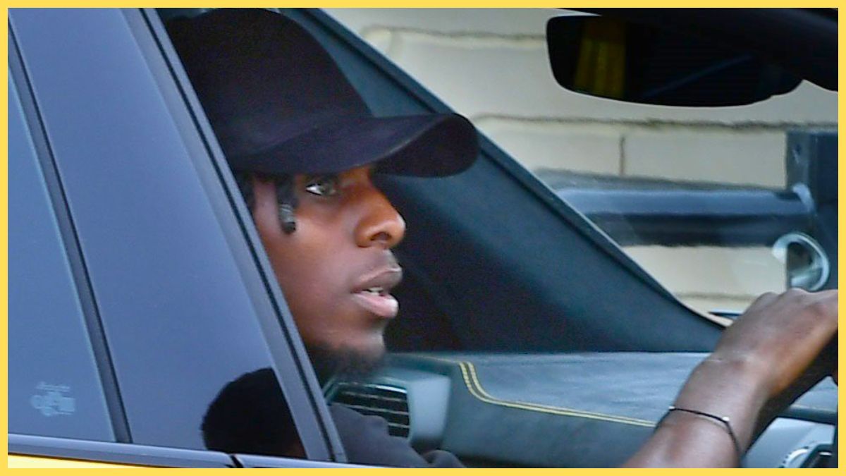 Jeremie Frimpong arrives at Liverpool training