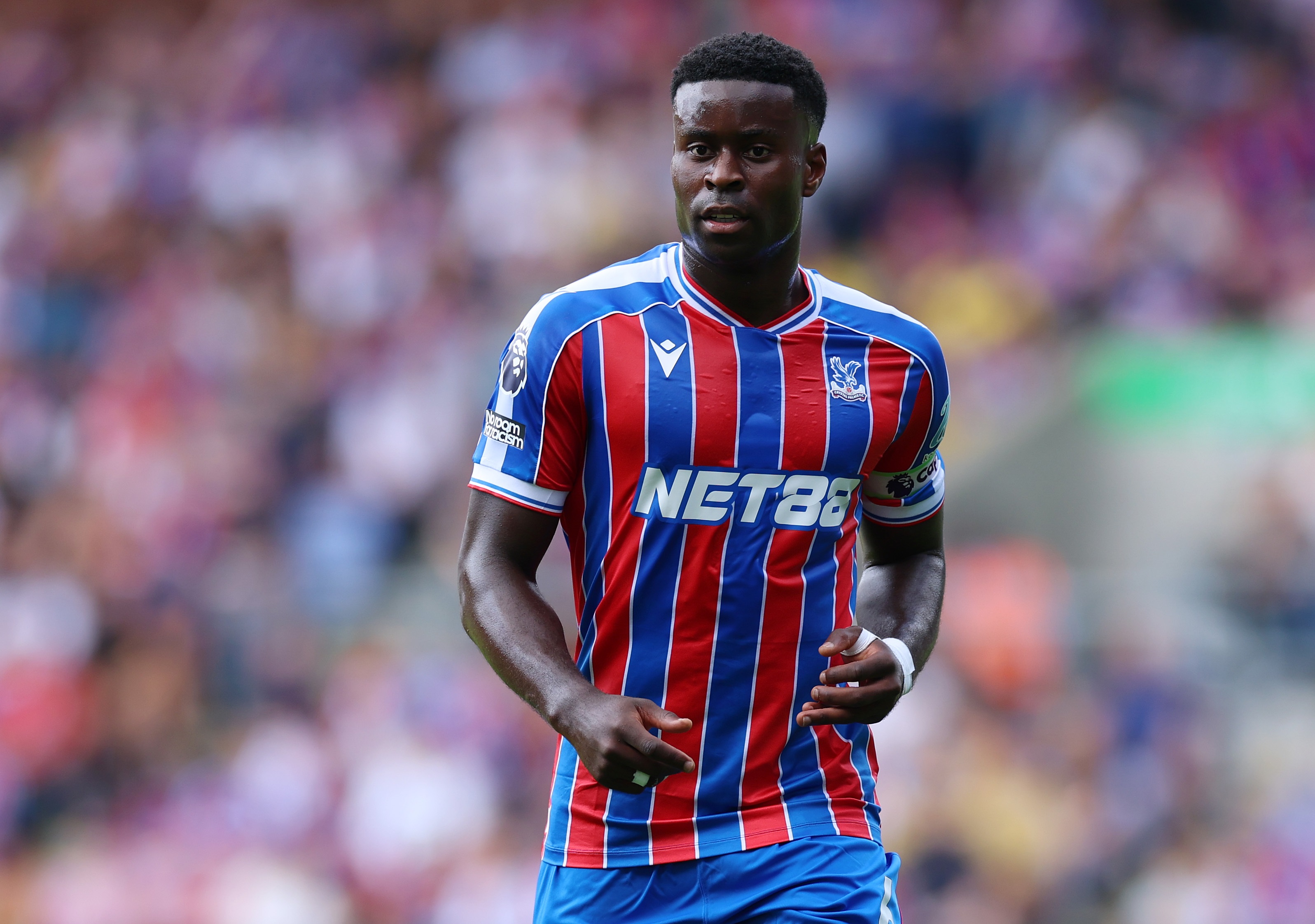 Marc Guehi in action for Crystal Palace.