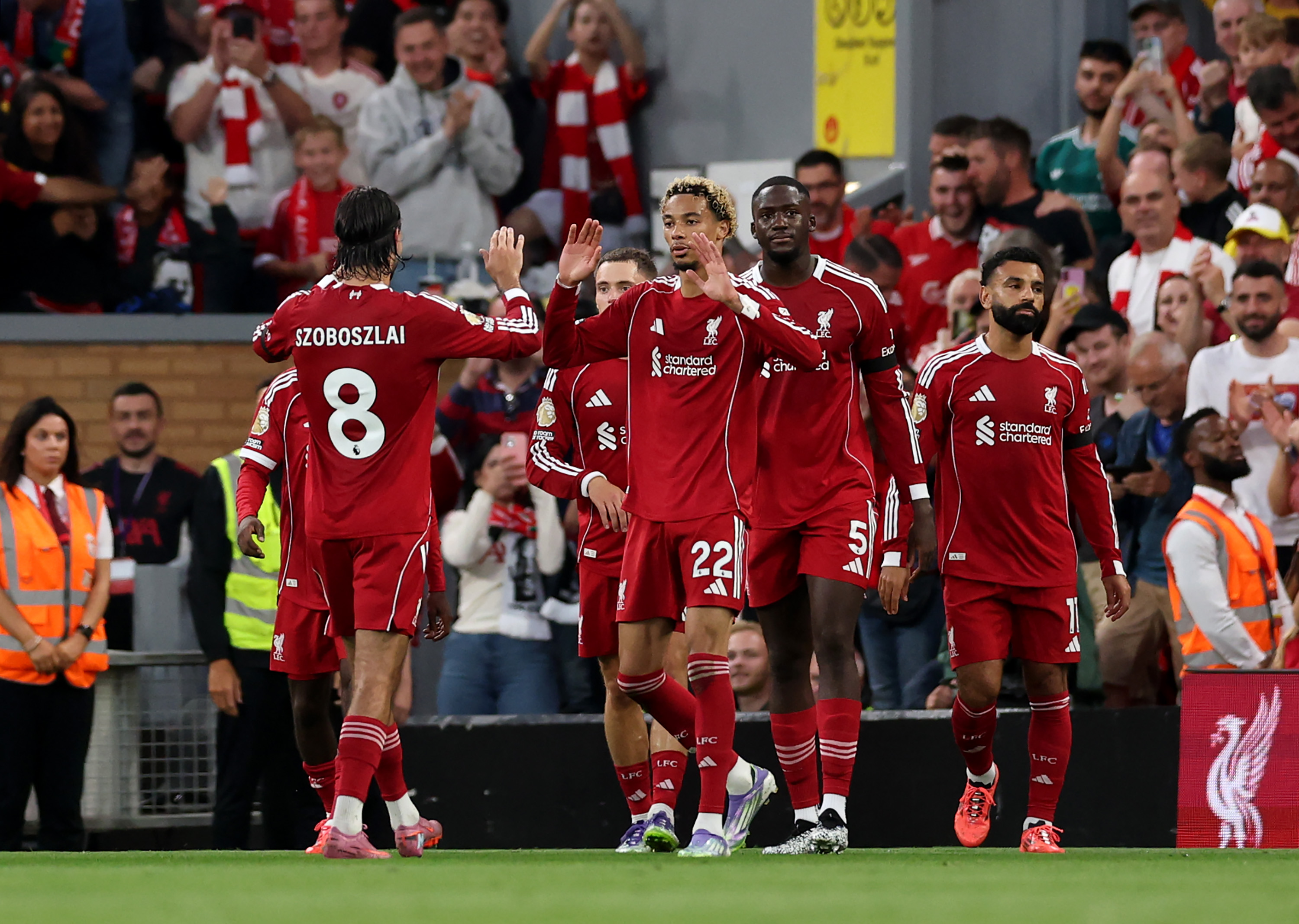 Hugo Ekitike loved hearing his name being sung at Anfield