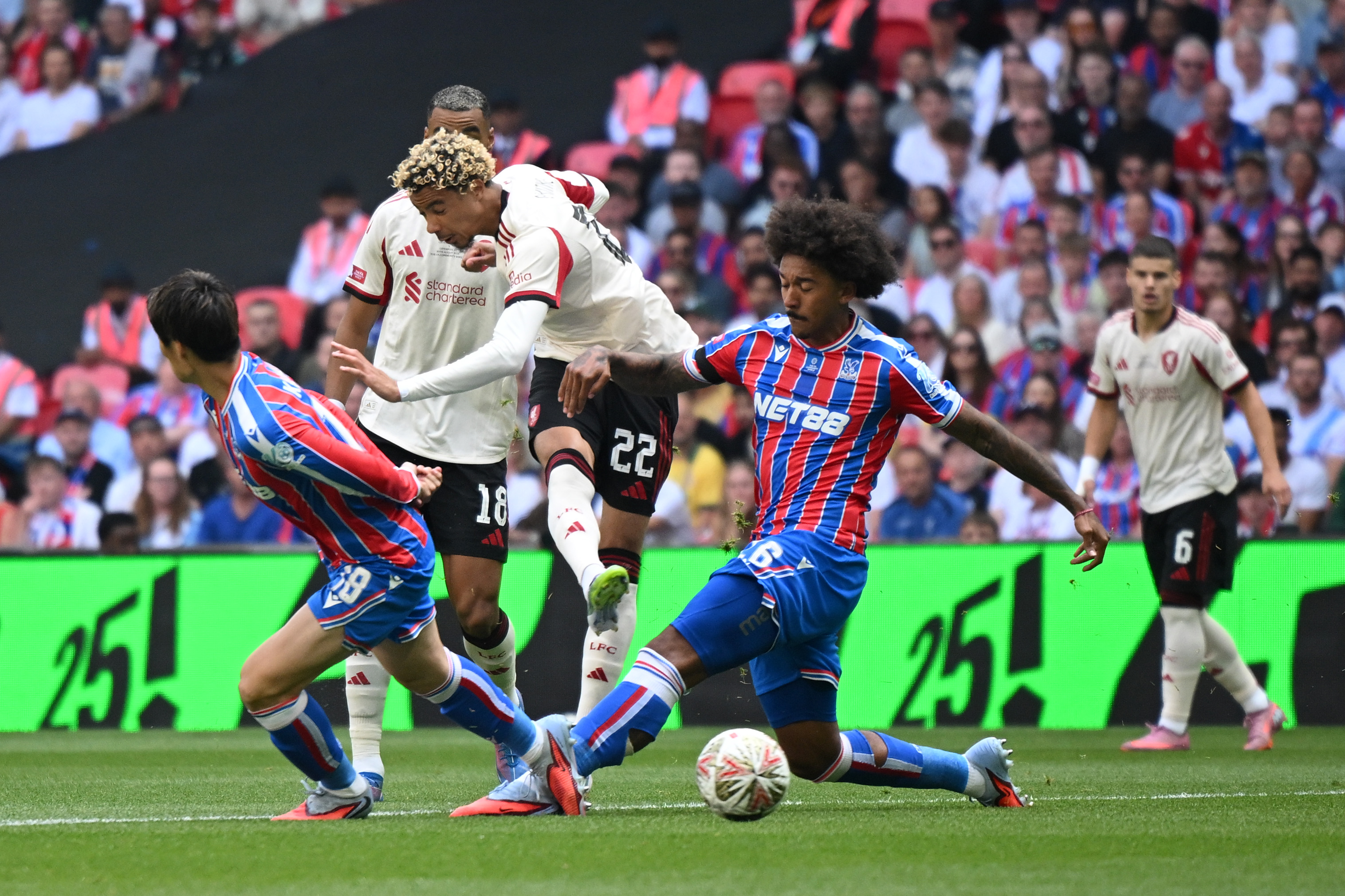 Hugo Ekitike scored on his Liverpool debut in the Community Shield