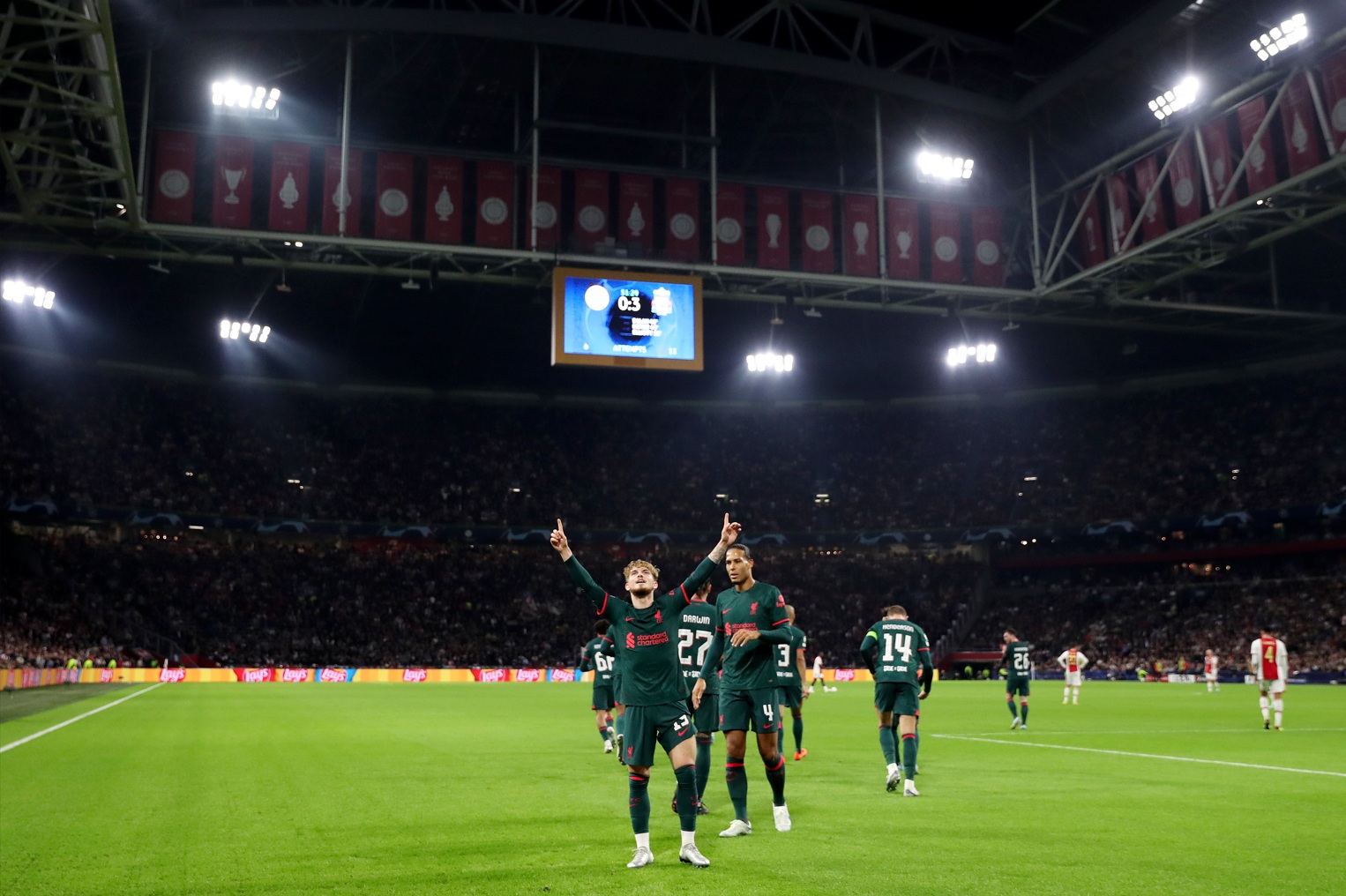Liverpool beat Ajax twice in the Champions League in 2022/23