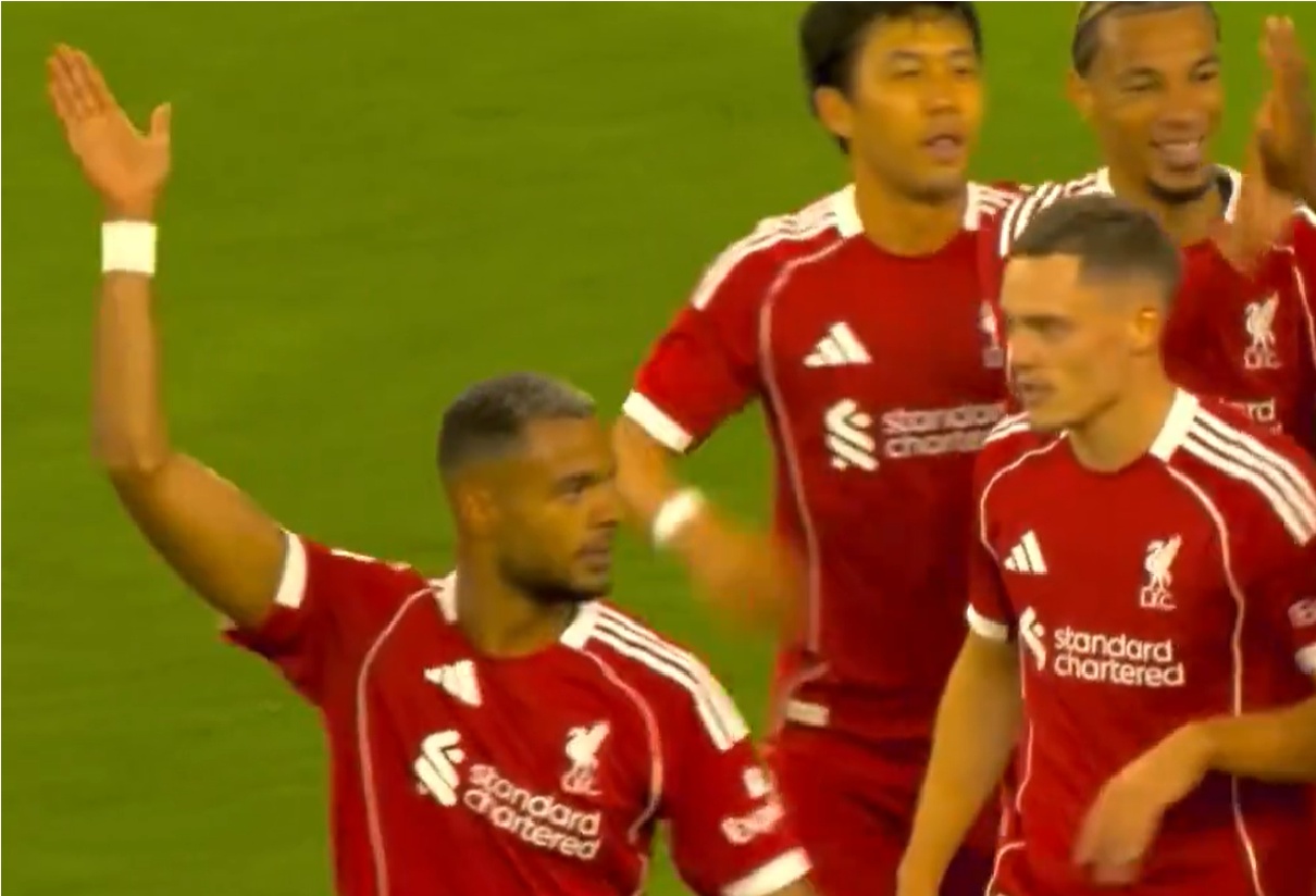 Cody Gakpo copied Diogo Jota's 'baby shark' celebration after scoring against Athletic Bilbao