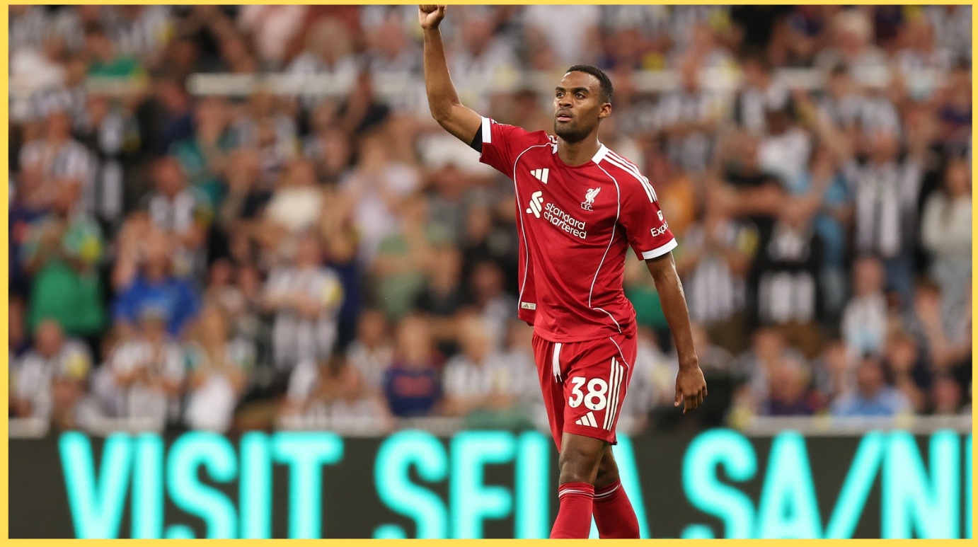 Ryan Gravenberch scored his first goal in 16 months for Liverpool against Newcastle