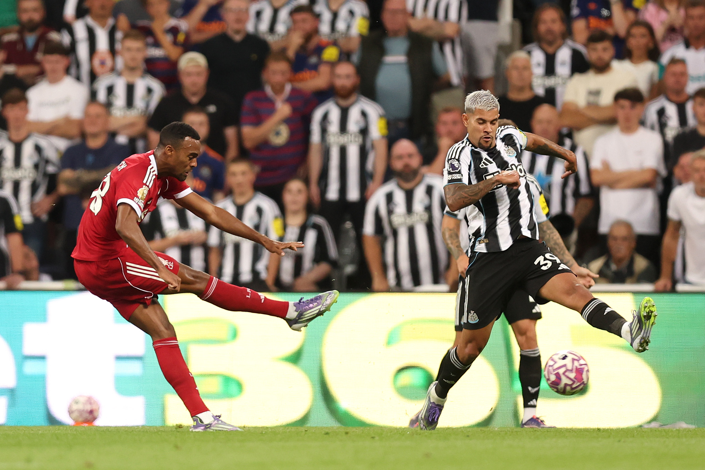 Ryan Gravenberch fires Liverpool in front against Newcastle at St James' Park