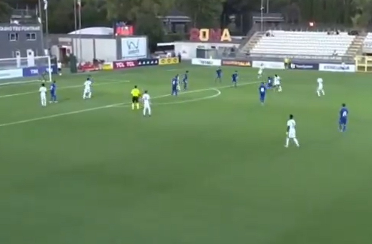 Liverpool winger Josh Abe scored a sublime goal for England under-16s against Italy on Tuesday