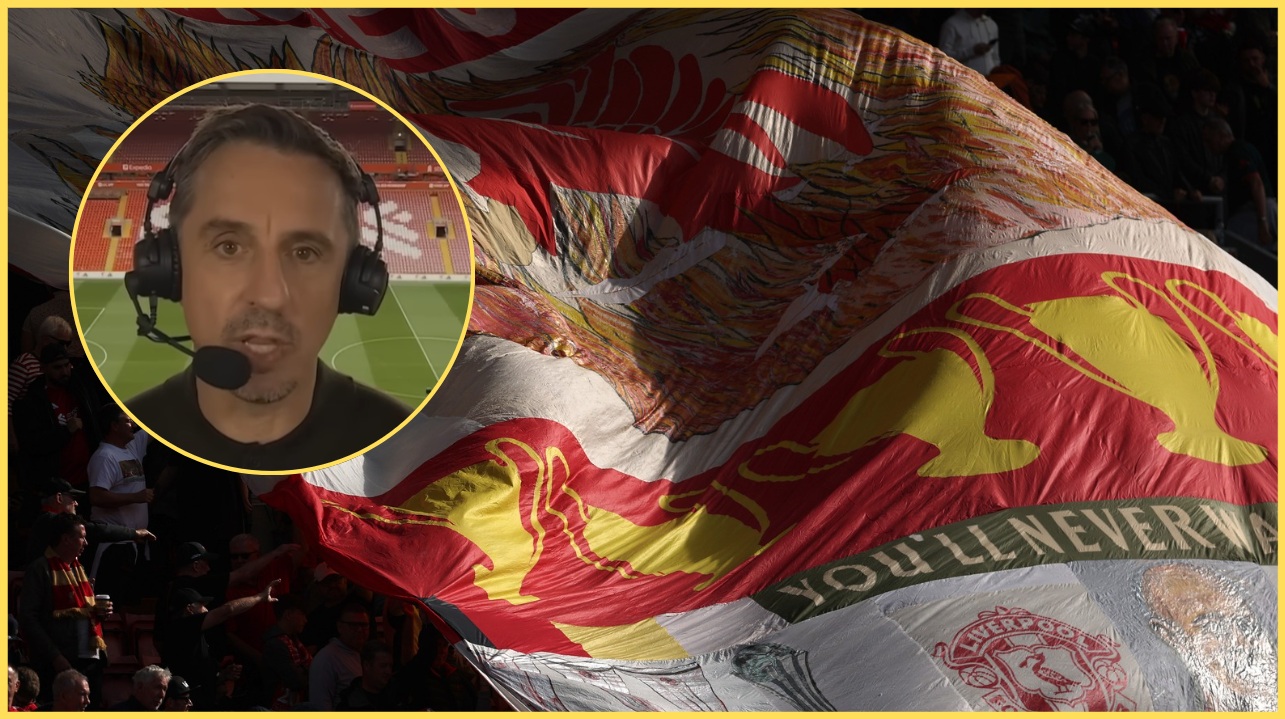 Gary Neville described Dominik Szoboszlai's free kick against Arsenal as 'world-class'