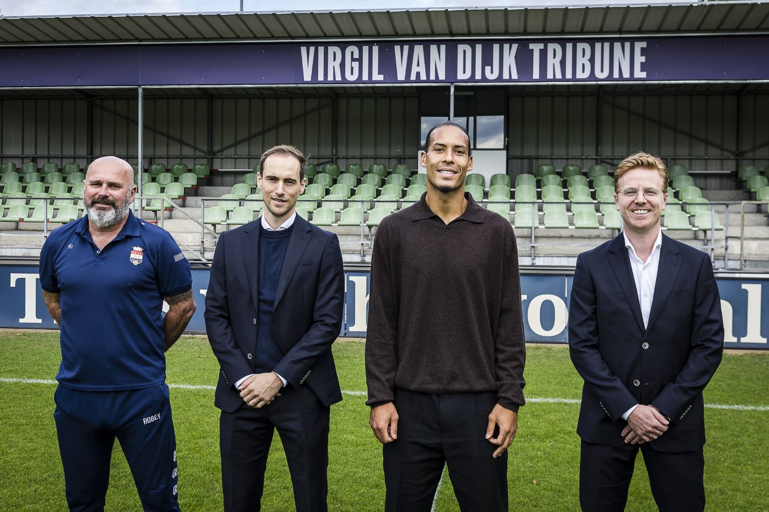Virgil van Dijk opens the 'Virgil van Dijk Tribune' at Willem II's youth academy