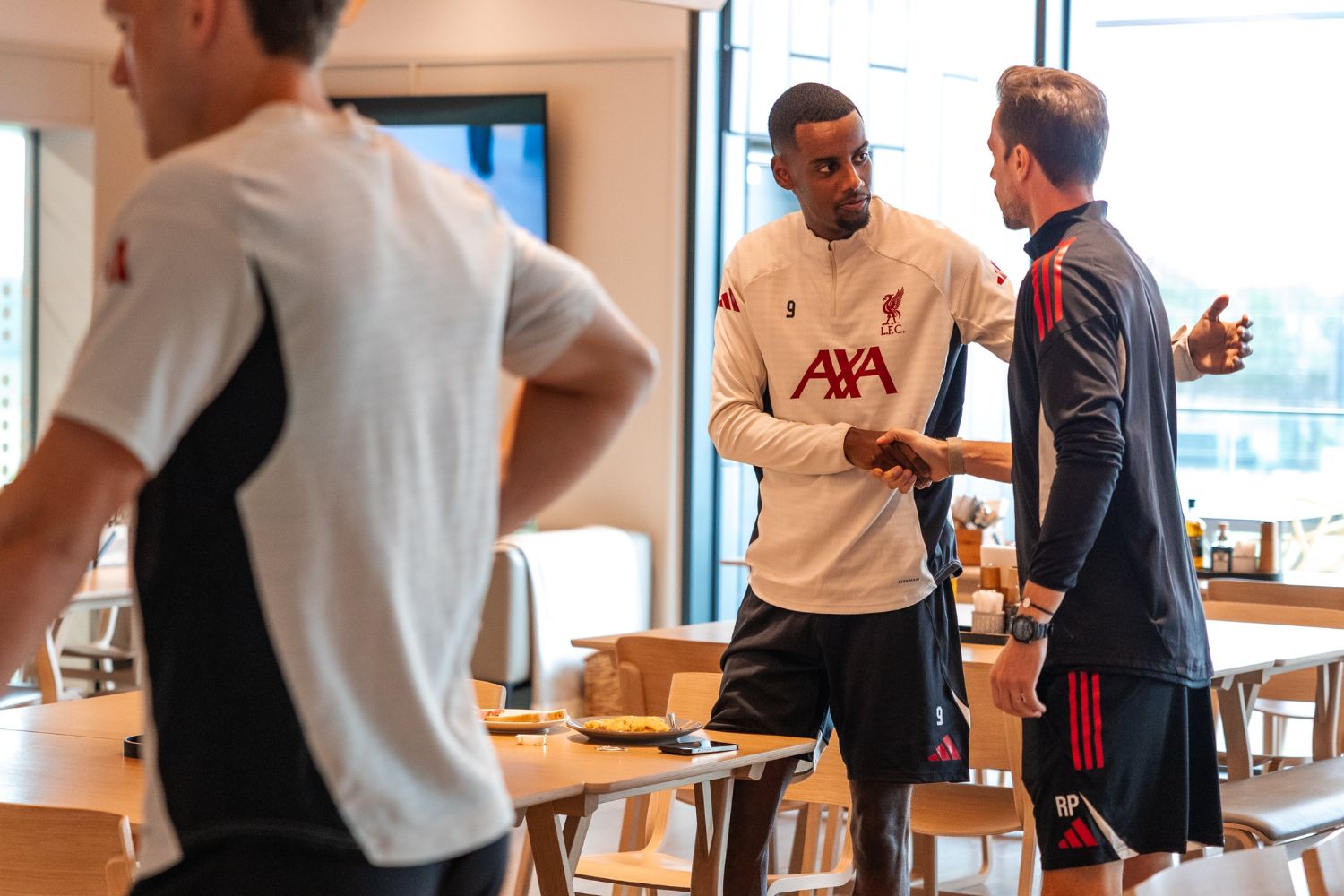 Alexander Isak in Liverpool training