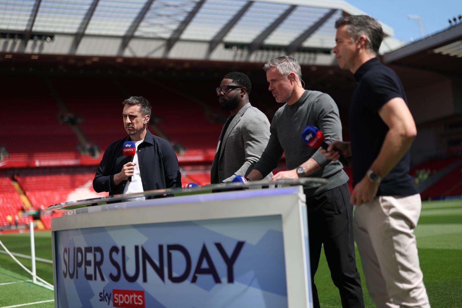 Jamie Carragher and Gary Neville on Sky Sports