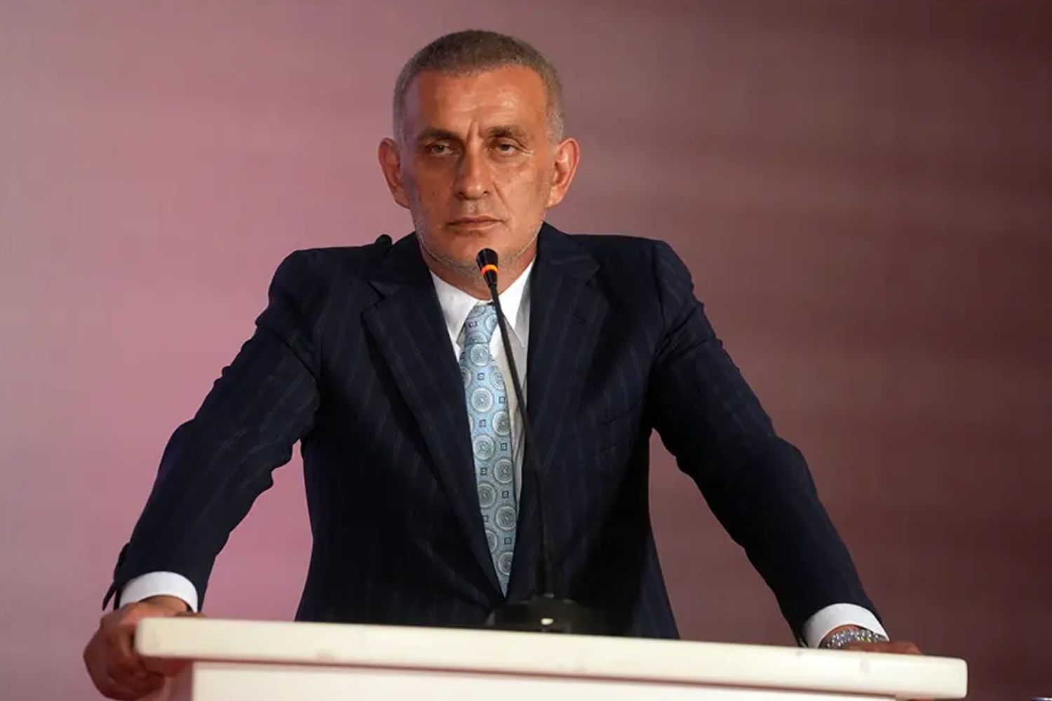 Turkish Football Federation (TFF) President İbrahim Hacıosmanoğlu