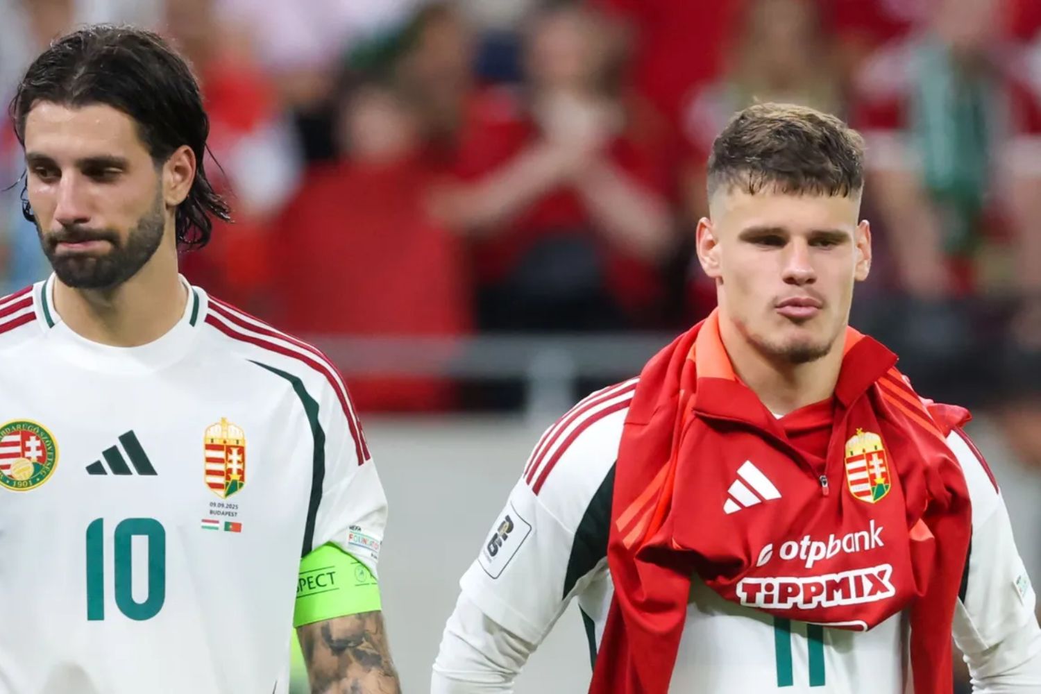 Milos Kerkez and Dominik Szoboszlai for Hungary