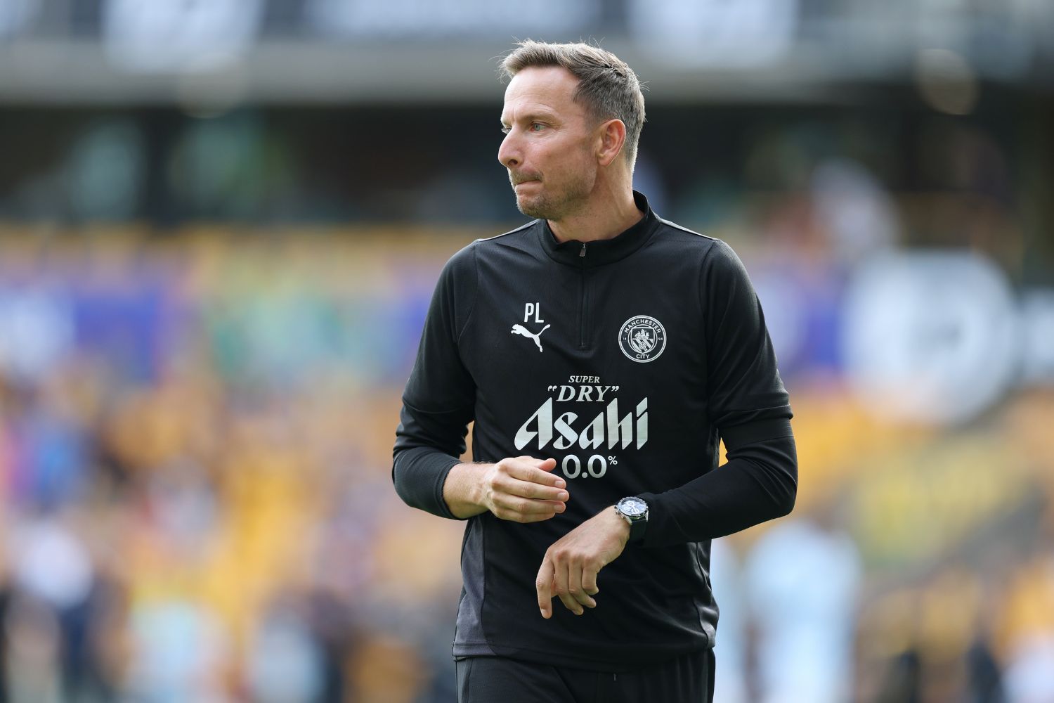Pep Lijnders coaching for Manchester City