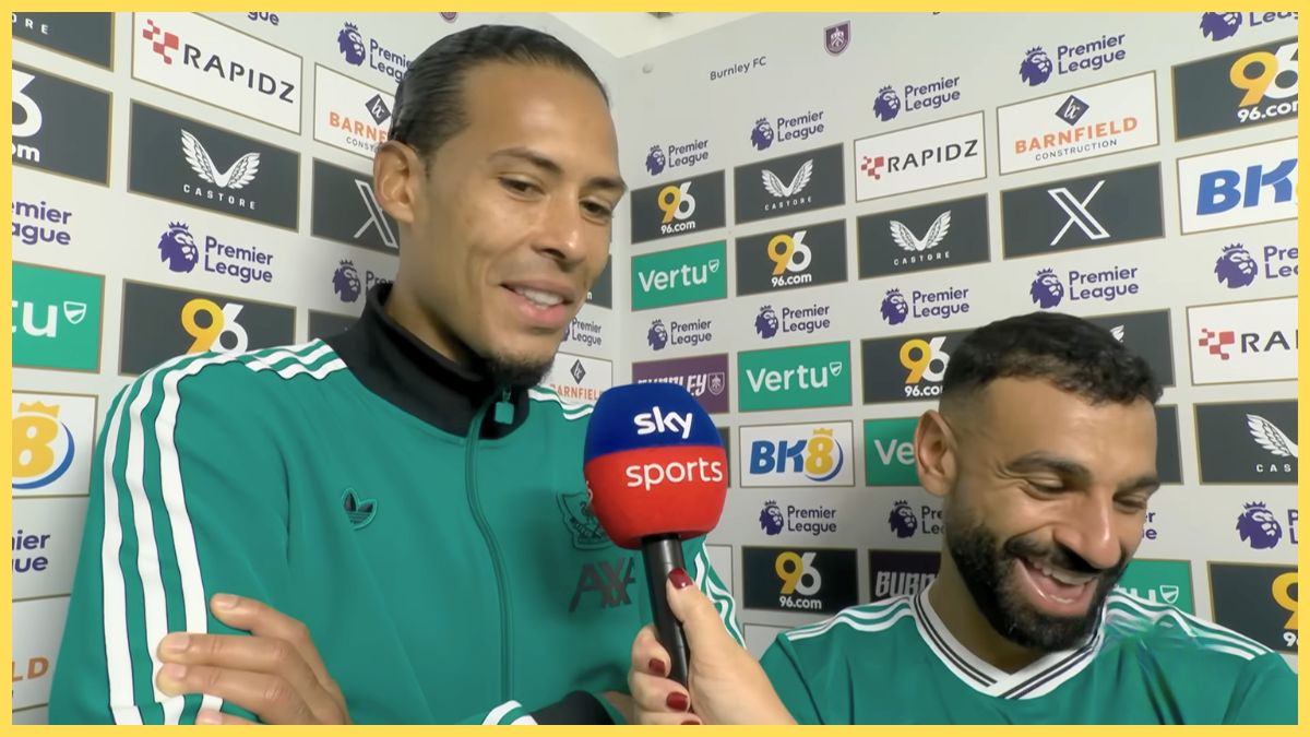 Virgil van Dijk and Mo Salah speak after Burnley