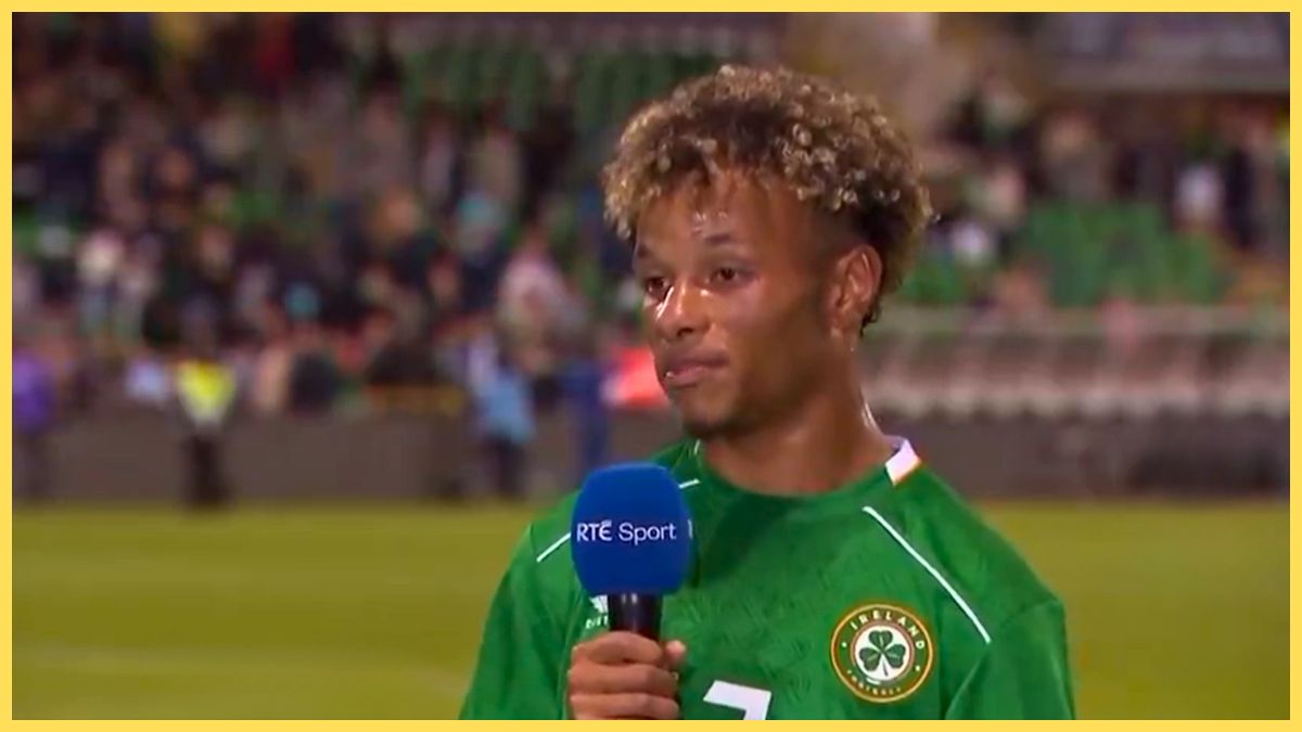 Trent Koné-Doherty speaks for Ireland U21s