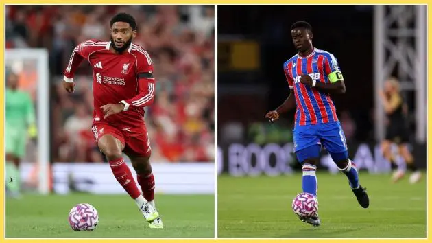 Joe Gomez and Marc Guehi Liverpool update