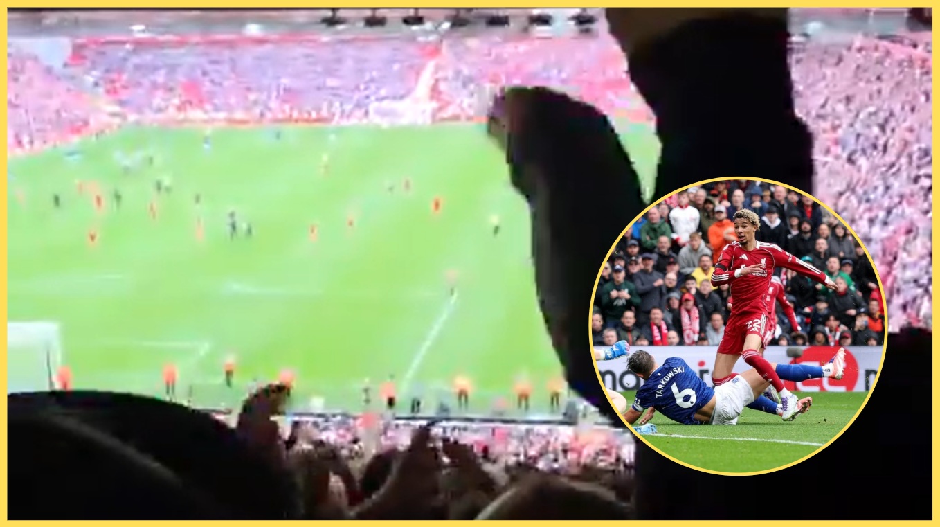 Hugo Ekitike danced along to his chant from the Anfield crowd after the Merseyside derby