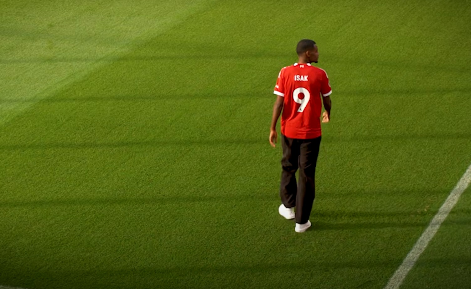 Alexander Isak has completed his £125m transfer from Newcastle to Liverpool