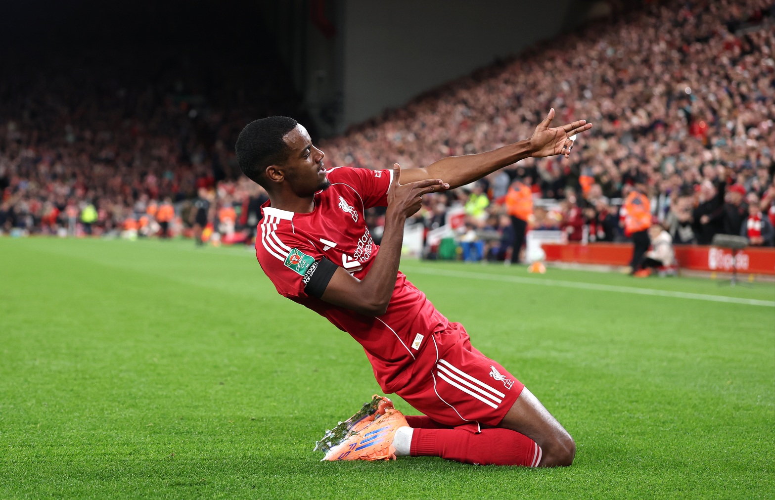 Alexander Isak feels that he's getting sharper with each game that he plays for Liverpool