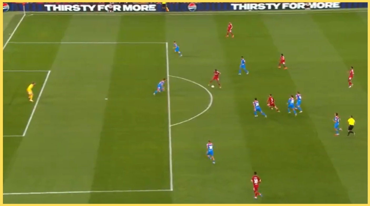Florian Wirtz and Alexander Isak linked up brilliantly during the first half of Liverpool's clash against Atletico Madrid