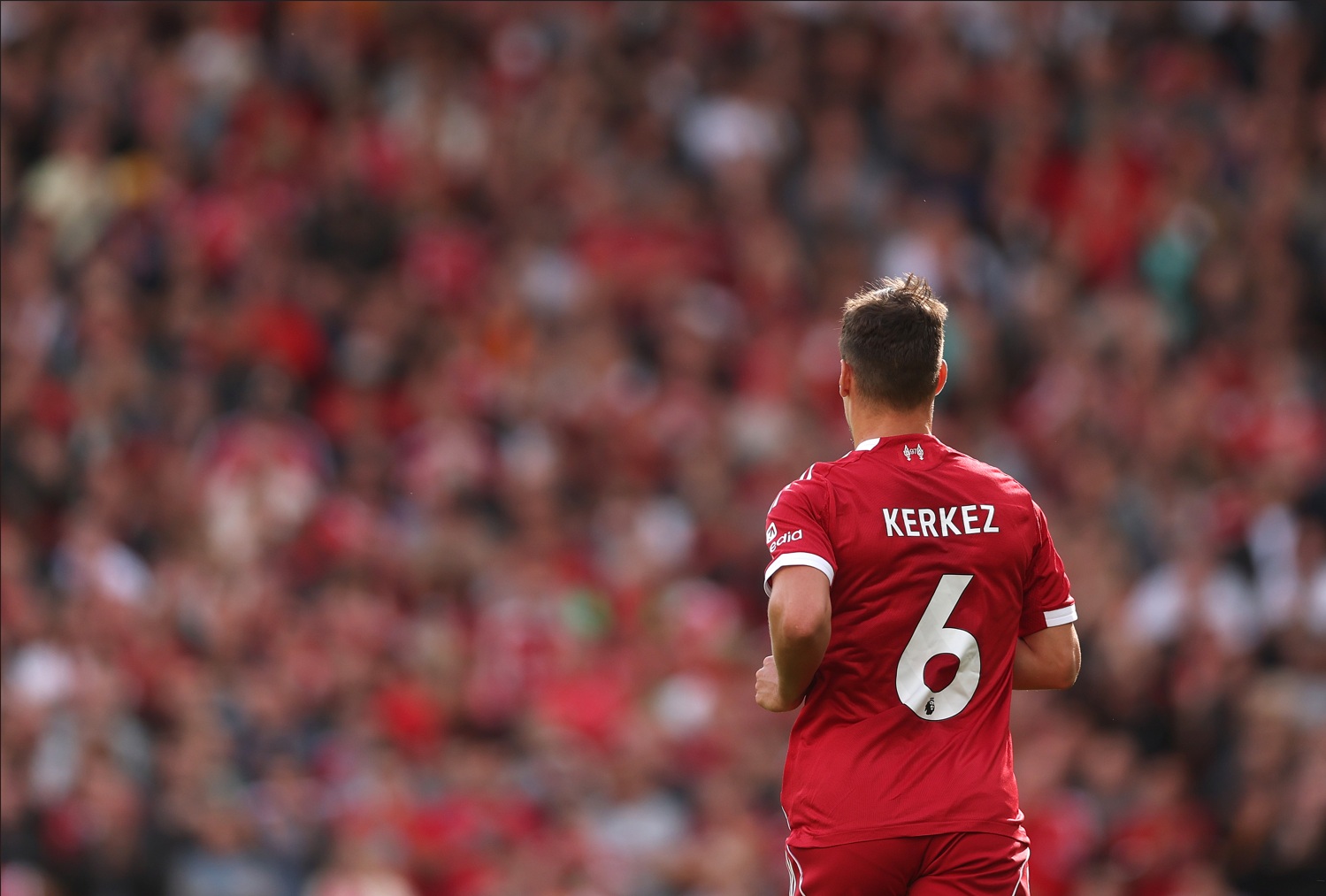 Milos Kerkez was subbed off less than 40 minutes into Liverpool's match at Burnley