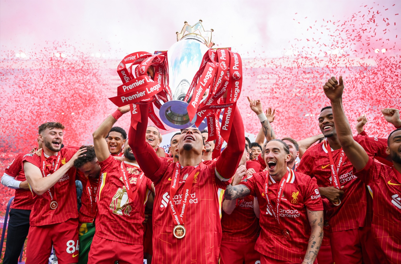 Liverpool won the Premier League with 84 points last season