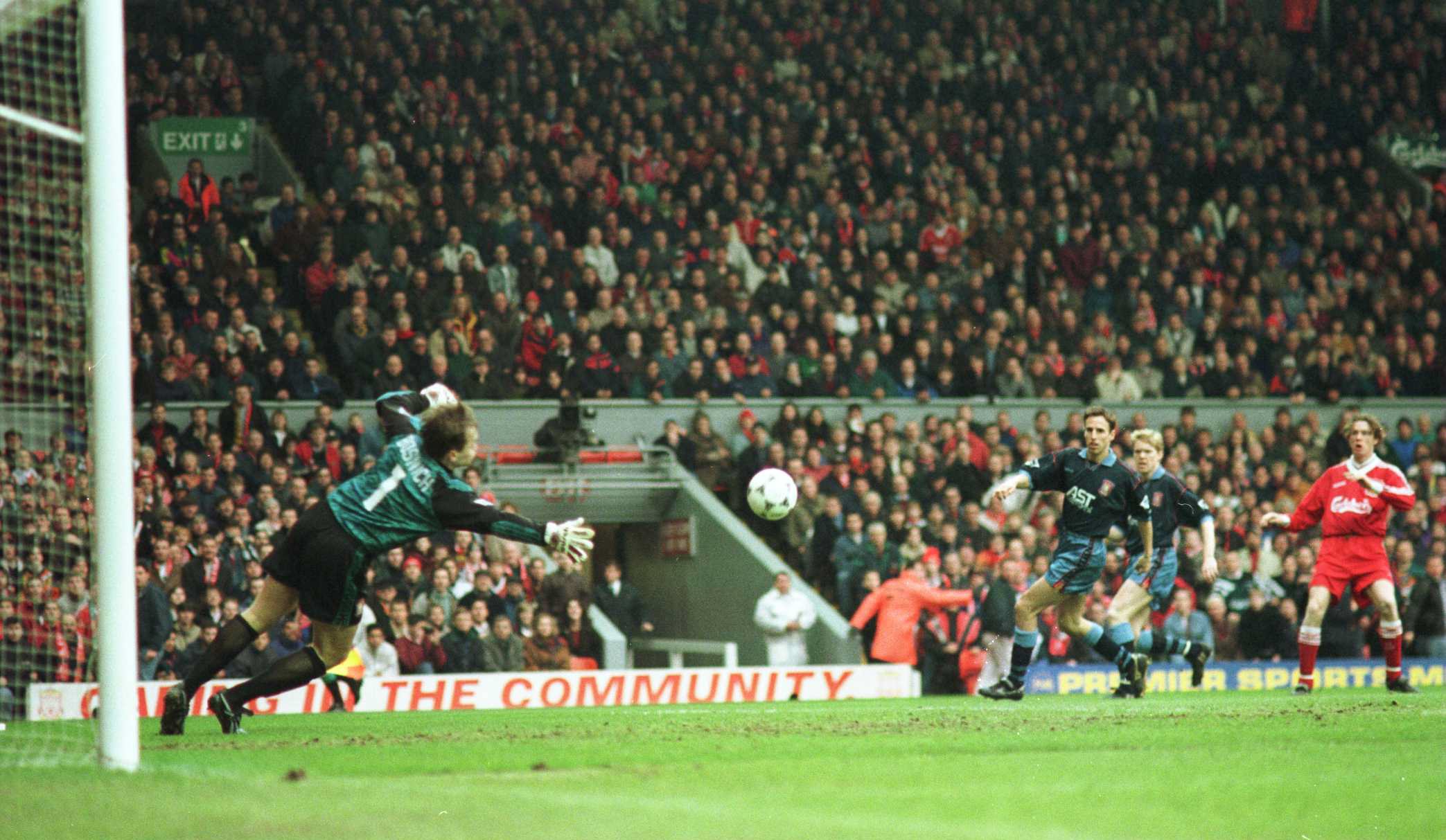 Steve McManaman scored one goal and set up another inside the first six minutes of Liverpool's 3-0 win over Aston Villa in 1996