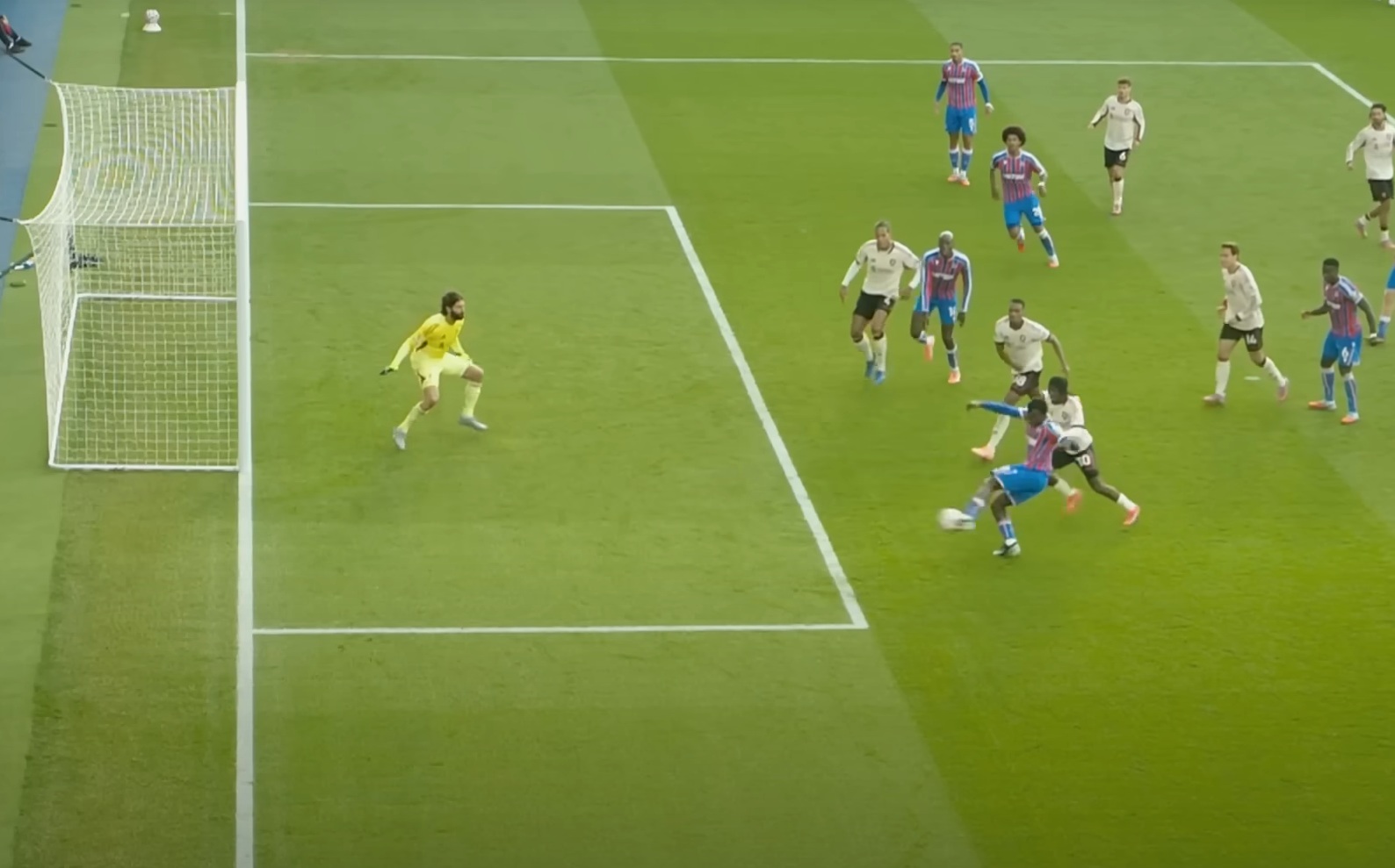 Eddie Nketiah's goal was the seventh that Liverpool have conceded in their first six Premier League games this season