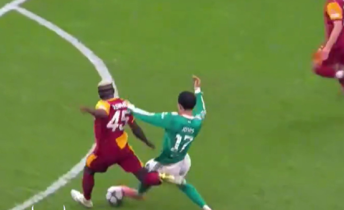Curtis Jones thwarted Victor Osimhen with a perfectly timed challenge