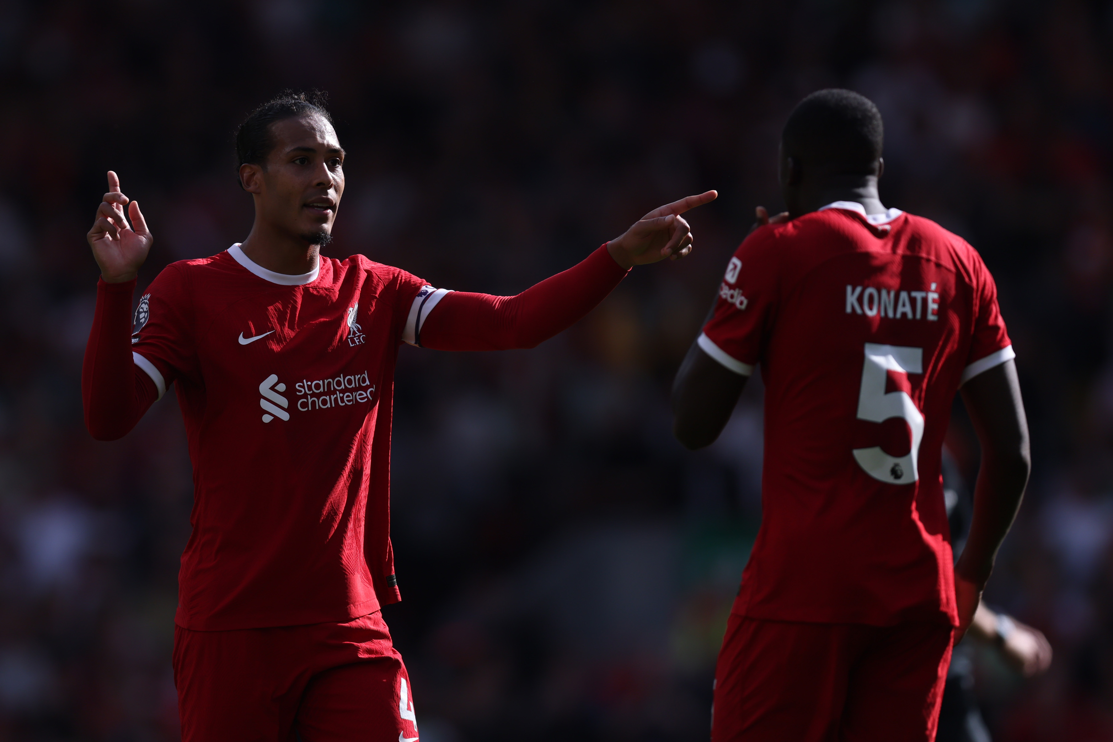 Virgil van Dijj and Ibrahima Konate will continue as Liverpool's starting centre-back partnership