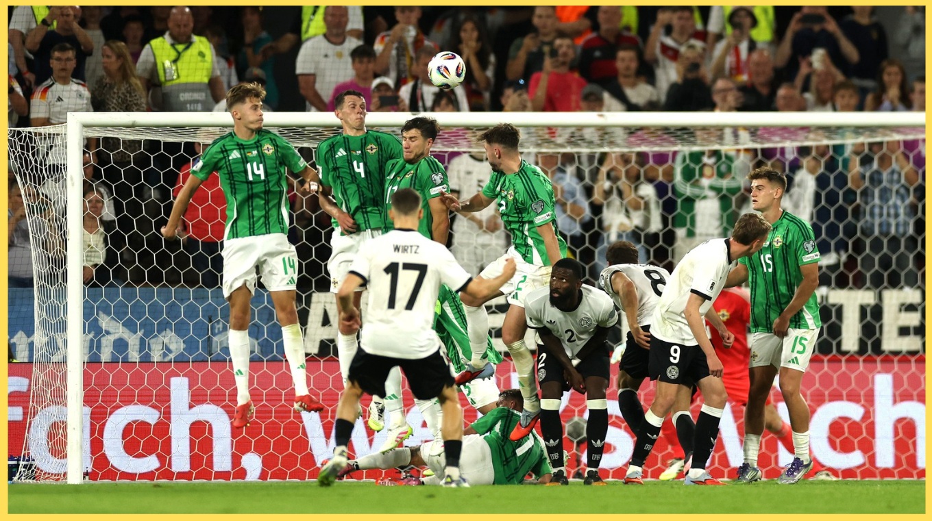 Florian Wirtz scored a stunning free kick in Germany's win over Northern Ireland
