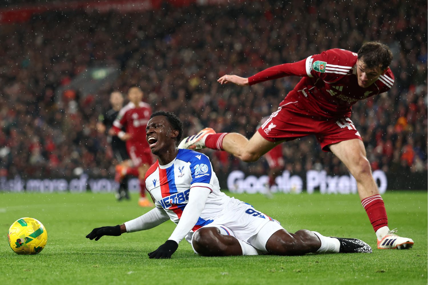 Calvin Ramsay in action against Crystal Palace