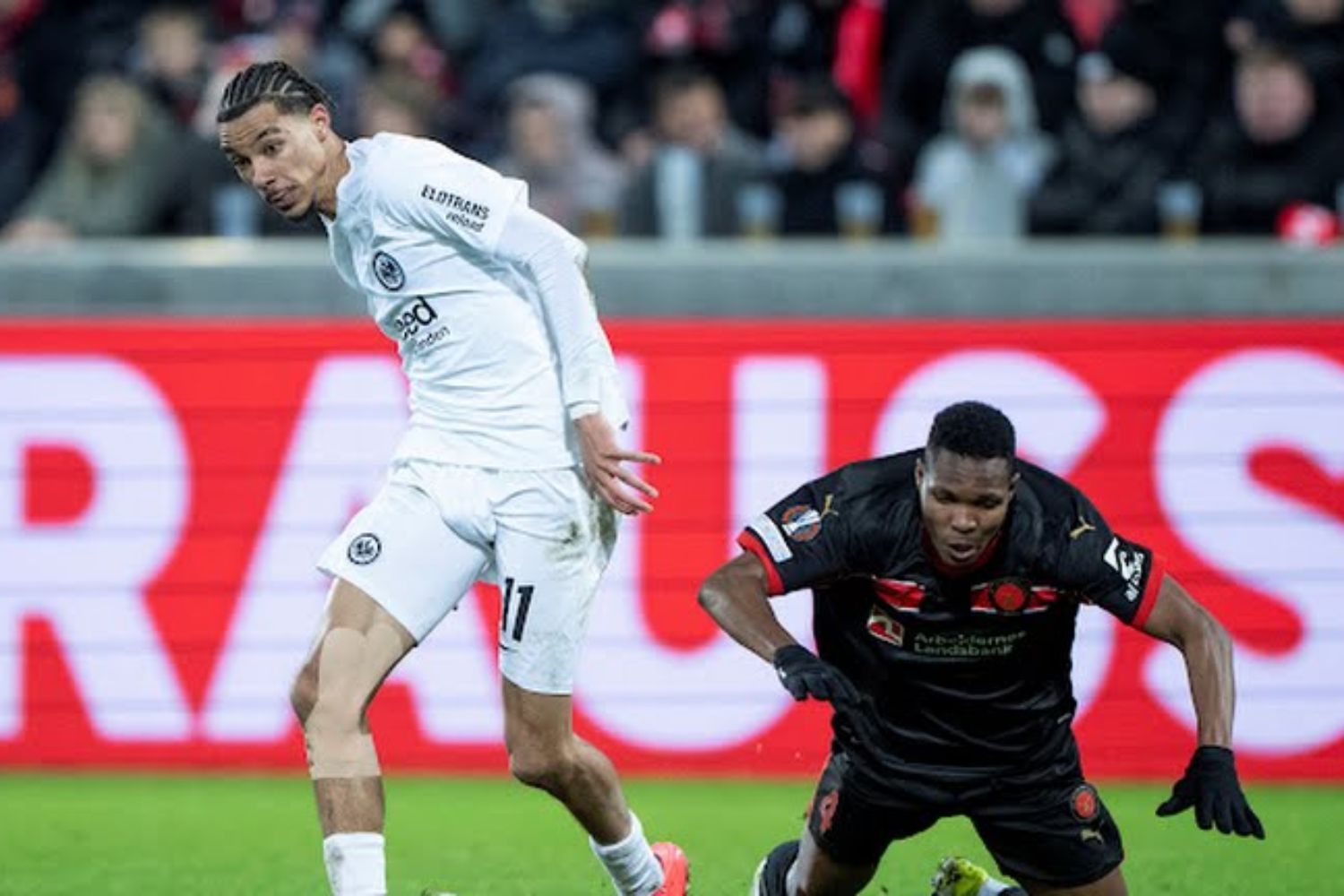 Hugo Ekitike against Midtjylland