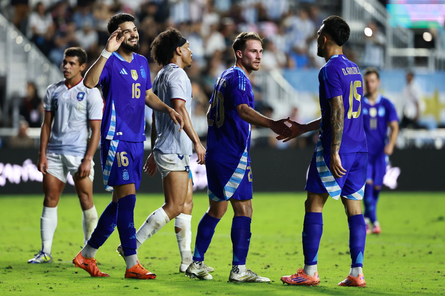 Alexis Mac Allister in action for Argentina