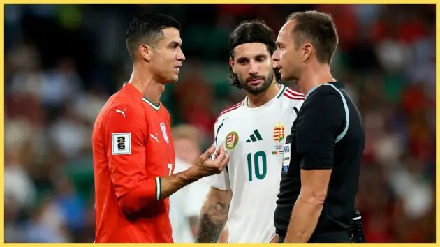 Dominik Szoboszlai and Cristiano Ronaldo