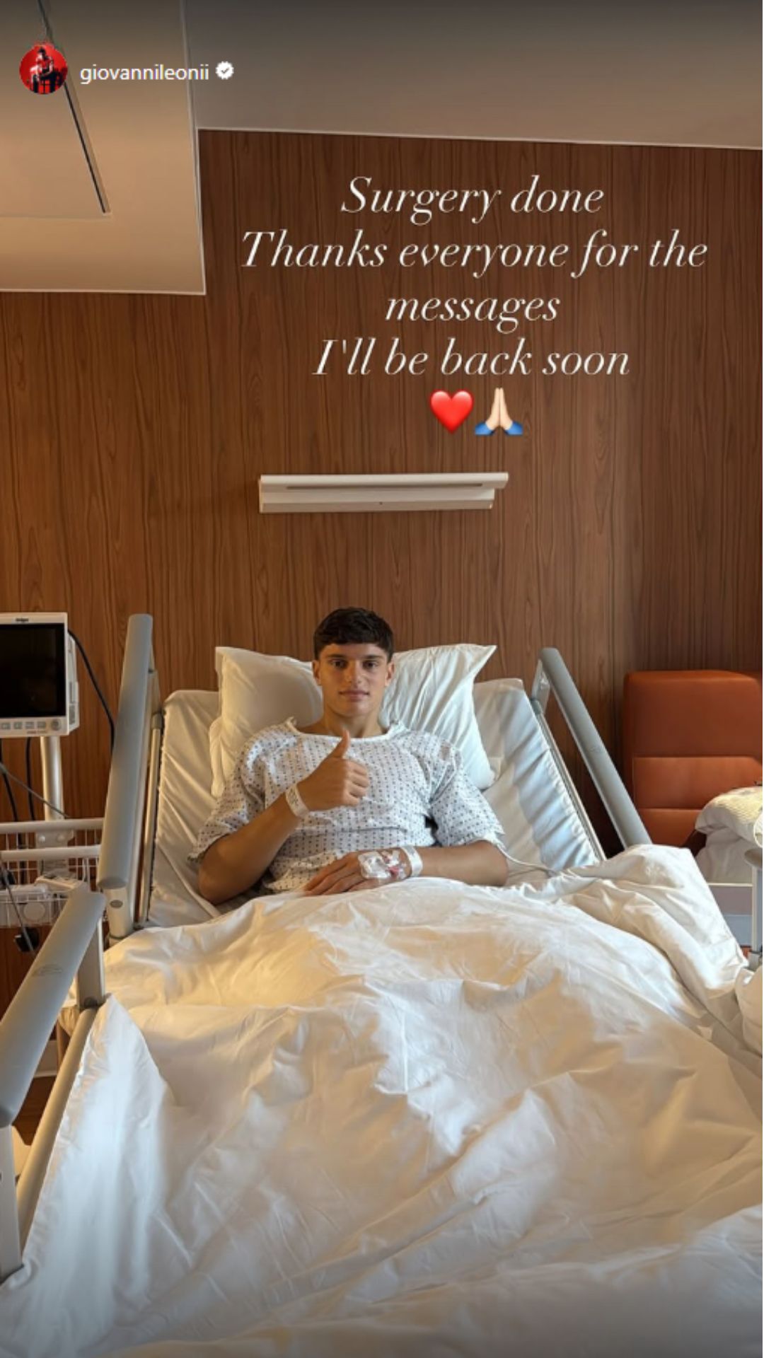Giovanni Leoni's operation update