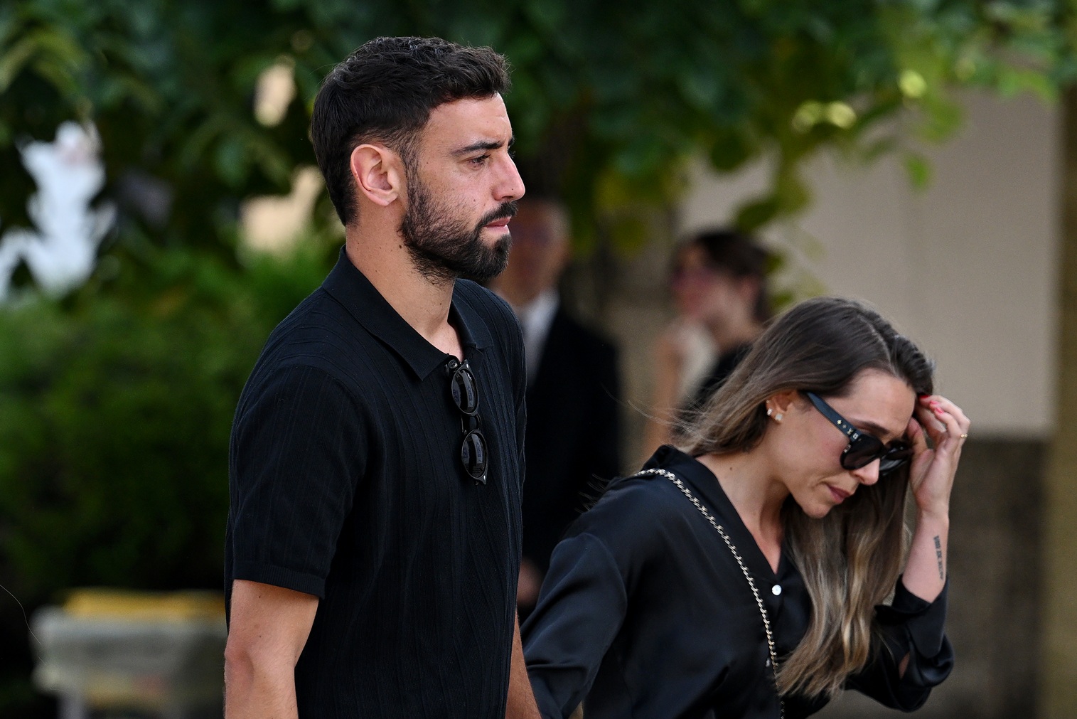Bruno Fernandes attended the funeral of Diogo Jota and Andre Silva in July