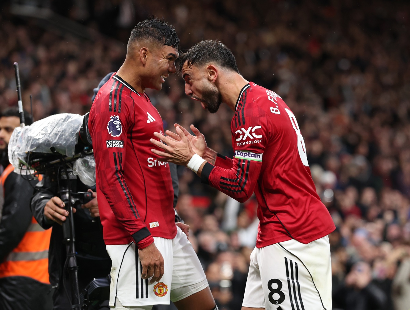 Casemiro and Bruno Fernandes were among the players to miss Manchester United training on Thursday