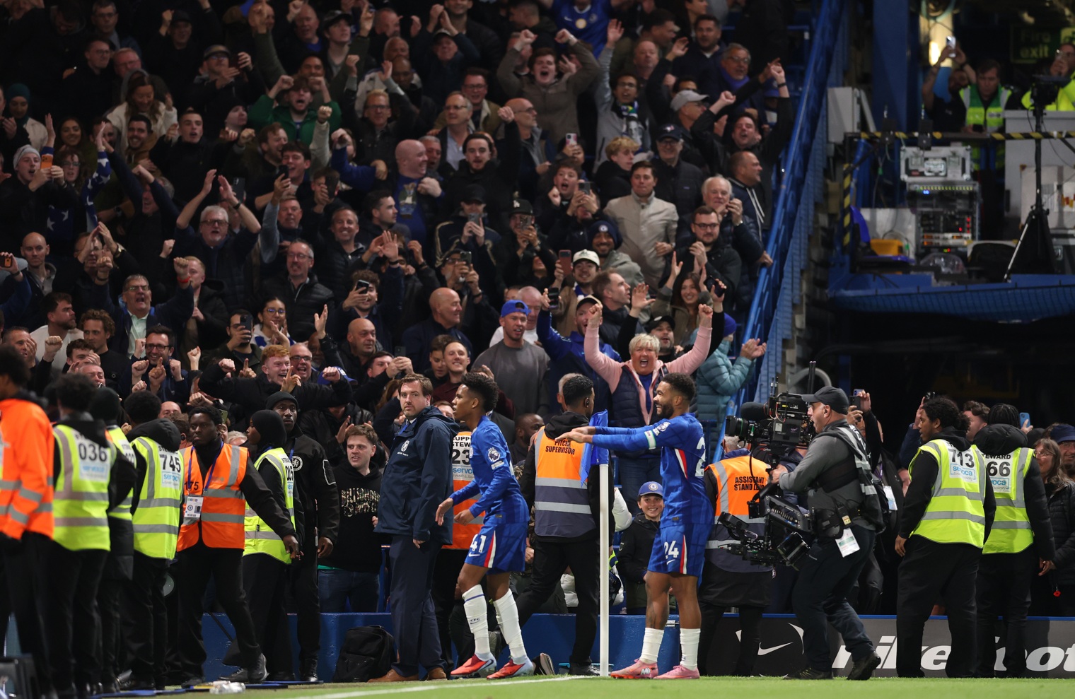 There were wild celebrations at Stamford Bridge after Estevao's last-gasp winner against Liverpool