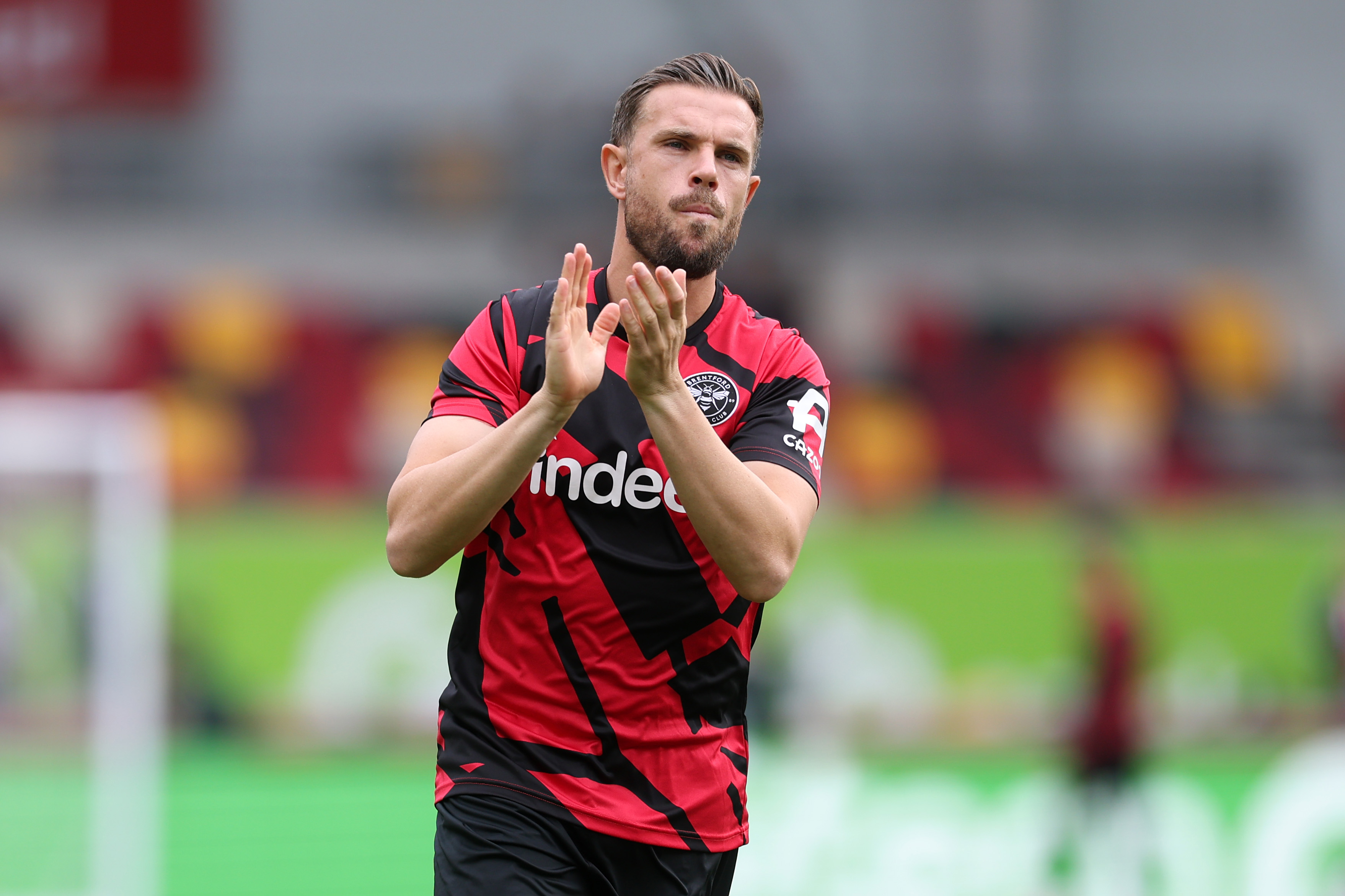 Jordan Henderson will come up against his former club Liverpool when they visit Brentford on Saturday