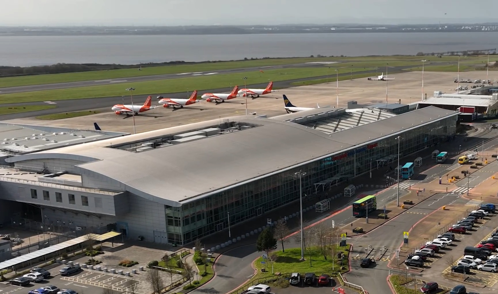The Liverpool squad had to wait several hours at John Lennon Airport before flying to Germany for their match against Eintracht Frankfurt